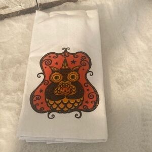 Johanna Parker Halloween Owl Kitchen Towels